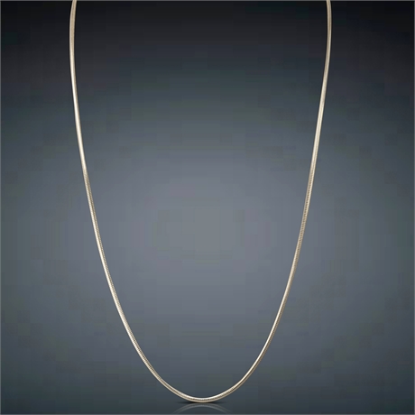 24.75" Sterling Silver 2mm Snake Chain