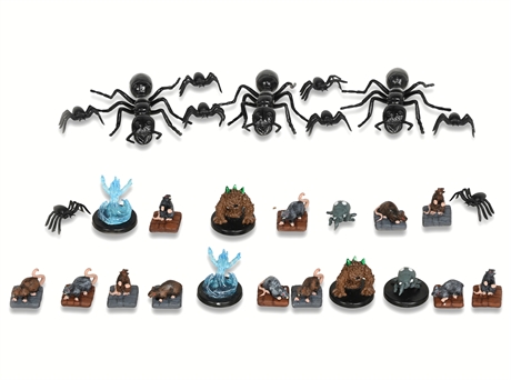 D&D WizKids 28-Piece Miniature Creature Lot - Safari Ants, Spiders . . . .