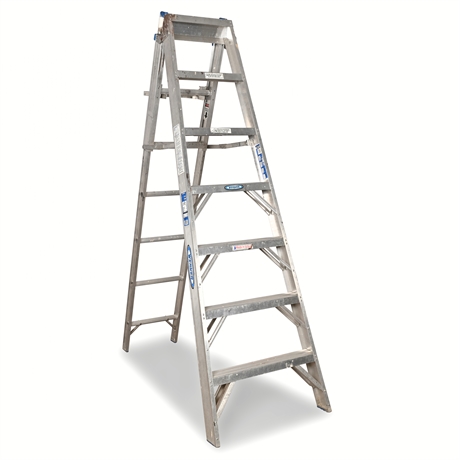 Werner C377 7'/14' Aluminum Craftmaster® Ladder — Type I, 250 lb Rated