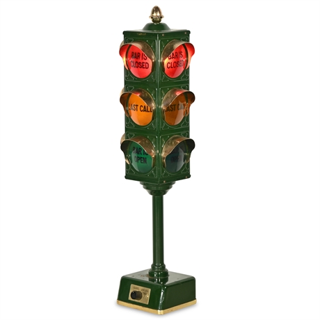 1960s B&B Bar Lamp Stop Light Traffic Signal Lamp
