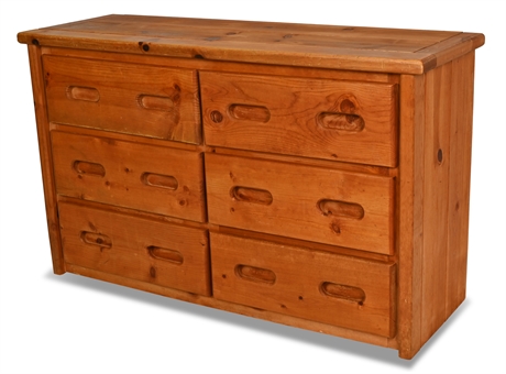 Pine 6-Drawer Dresser, As Is/For Restoration