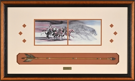 Bev Doolittle Wolves of the Crow Signed Lithograph #44/2650 — Arrow