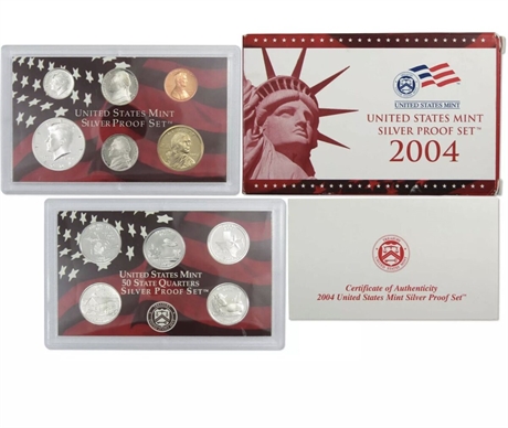 2004 United States Mint Silver Proof Set