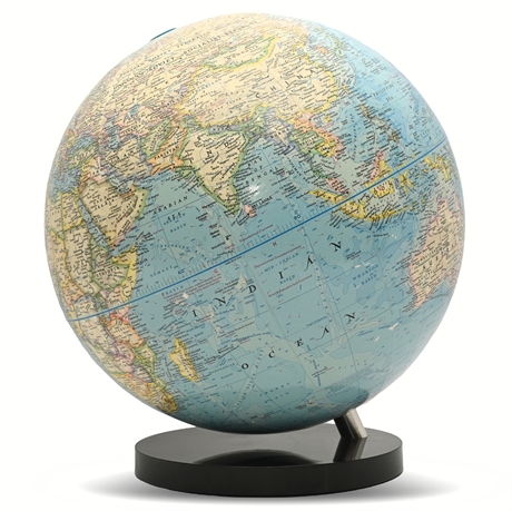 National Geographic Political Globe with Index & Guide, 13" Diameter