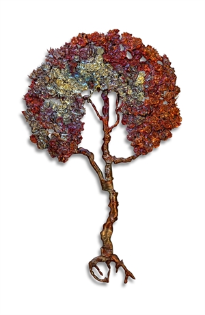 "Copper Tree", Wall Art Created from Copper Mine Waste by Lorie Luipold