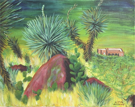 Chris Coxwell Landscape on Canvas