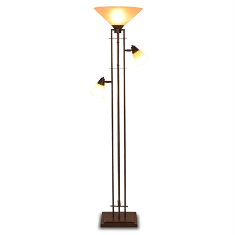 Franklin Iron Works Metro Torchiere Lamp