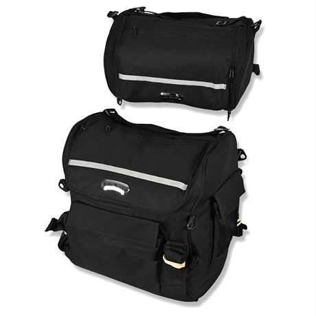 Harley-Davidson Nylon Saddlebags – Reflective Trim, Maker Marked