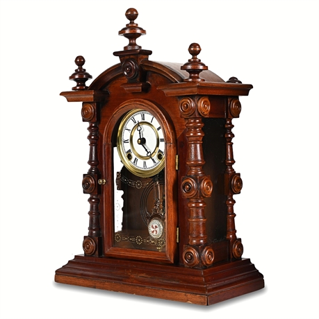 Welch, Spring & Co. "Patti V.P." Victorian Rosewood Shelf Clock, c. 1880s