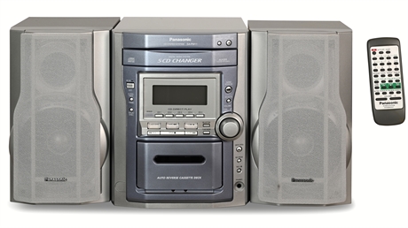 Panasonic 5 Disc Tape - AM/FM Stereo System