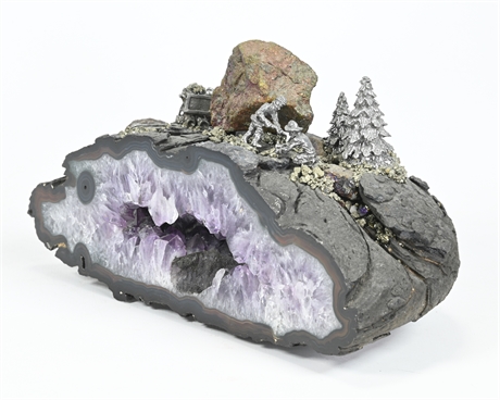 Amethyst Geode Mining Diorama