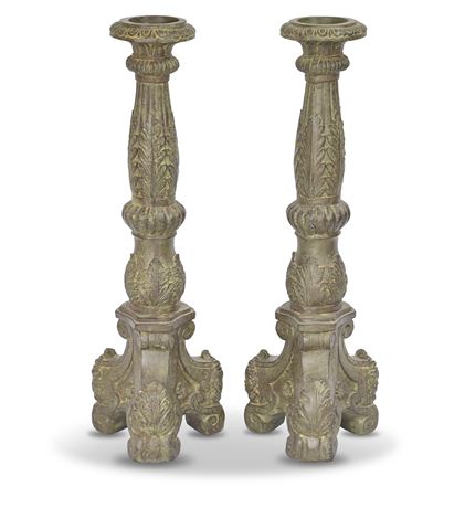 Gothic Pillar Candle Holders