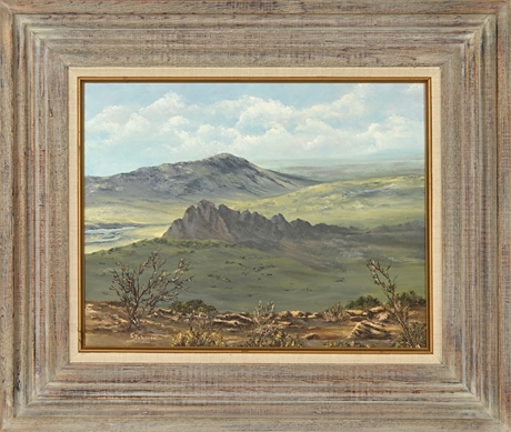 Elaine E. Johnson 'North-East Cuevas' - Original New Mexico Landscape