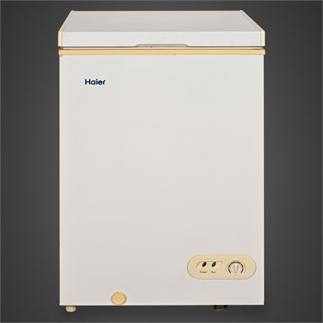 Haier HNCM035E 3.5 Cu Ft Chest Freezer – Compact Household Model