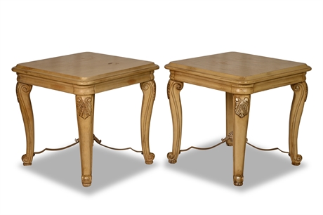 Pair Elegant Side Tables