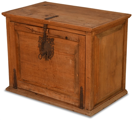 Rustic Chest with Iron Hardware