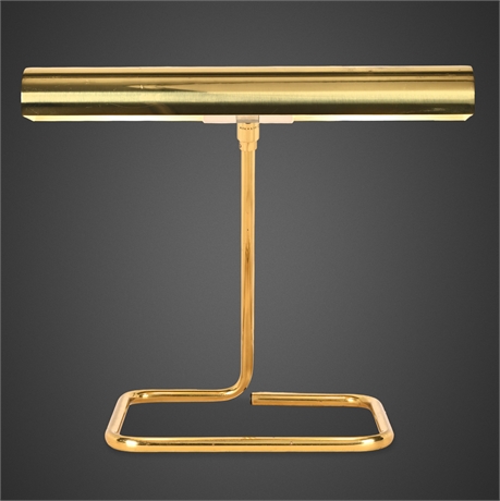 Koch + Lowy Brass Adjustable Desk or Piano Lamp — Mid-Century Modern, Maker Mark