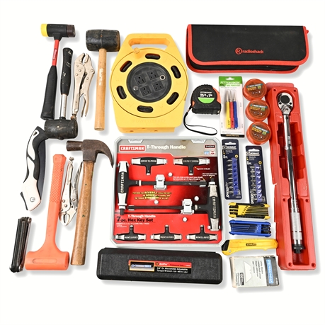 Large Mixed Tool Lot – Craftsman, RadioShack, ArmPro, Kobalt & More