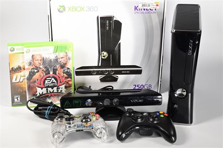 XBOX 360S with Kinect