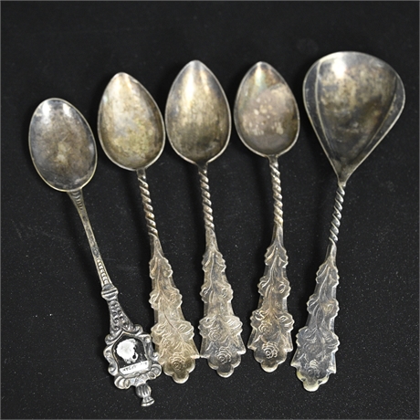 (5) Dutch Silver Spoons