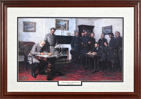 Tom Lovell "Surrender at Appomattox" Framed Print, Nat'l Geographic