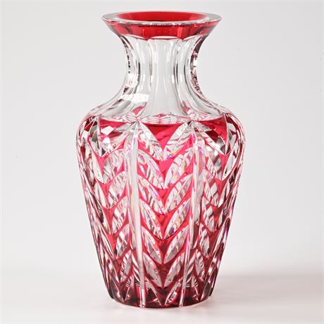 St. Louis Crystal Cut-to-Clear Vase