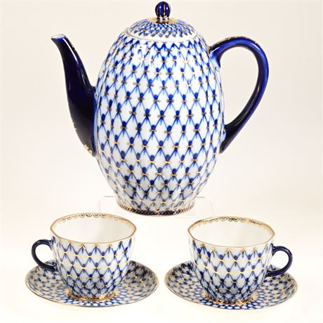 Imperial Lomonosov Porcelain Tea Set