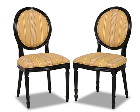 Pair Camille Dining Chair - High Gloss Black