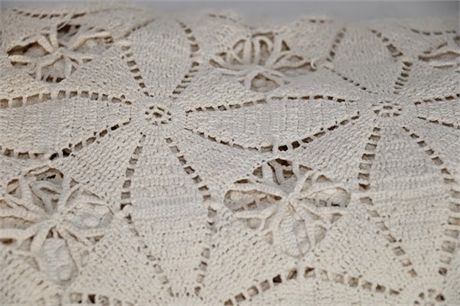 Antique Crocheted Bedspread