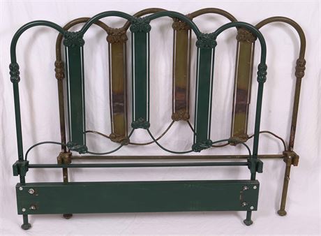 2 - Antique Iron Twin Bedsteads