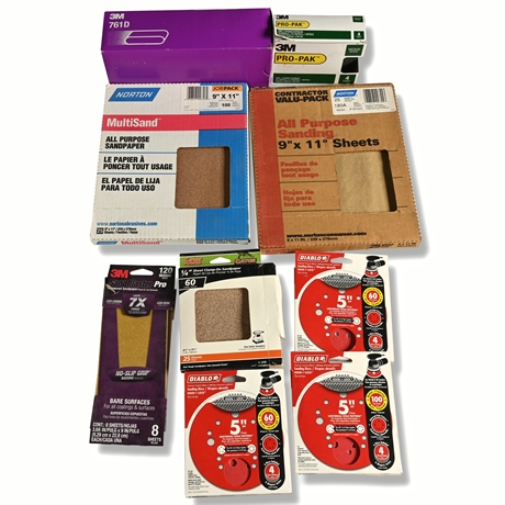 Versatile Sanding and Abrasives Lot