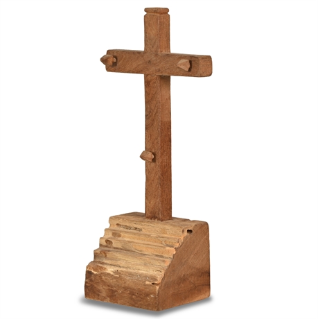 Vintage 14" Carved Crucifix