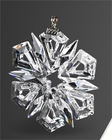 Swarovski 1999 Christmas Ornament – Annual Edition w/ Box & Papers