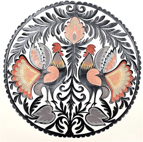 Rooster Cut Paper Craft