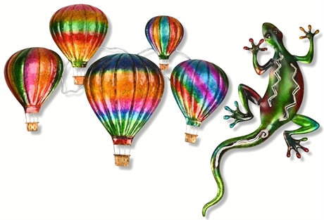 Hot Air Balloons & Lizard