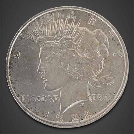 1922 Peace Silver Dollar, Designed by Anthony de Francisci