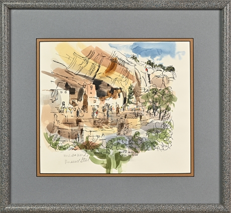 Russell Steel "Mesa Verde" Watercolor