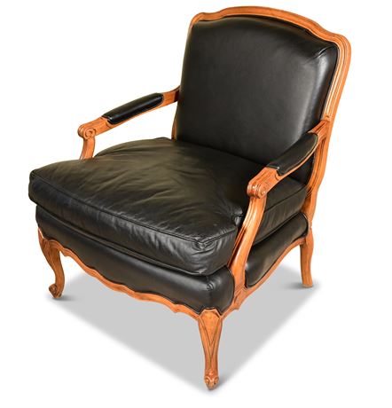 Sam Moore Leather Arm Chair