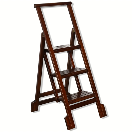 Wooden Stool 3 Step Folding Wooden Staircase