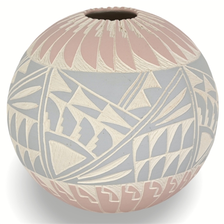 Dee Antonio Acoma Sgraffito Pot