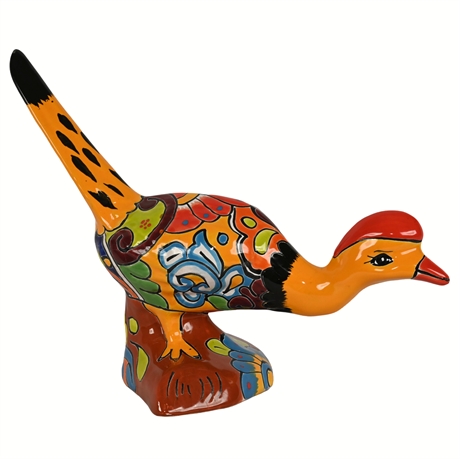 17" Hand-Painted Talavera Roadrunner