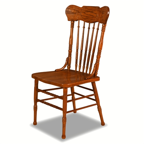 Classic Oak Pressback Chair