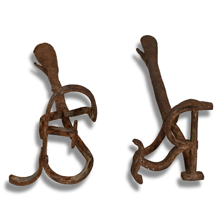 Antique Wrought Iron Branding Irons