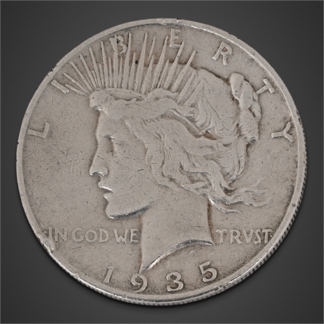 1935-S Peace Silver Dollar, San Francisco Mint