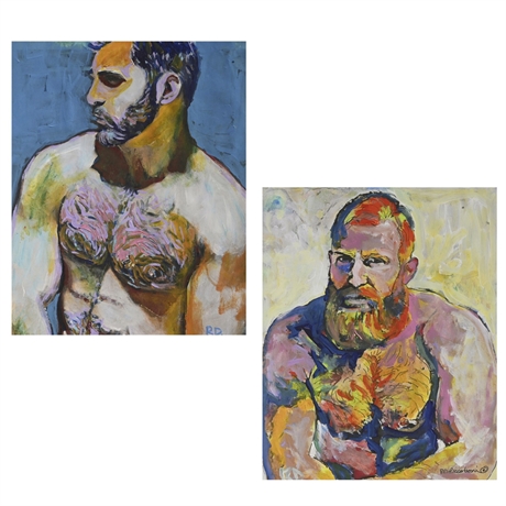 RD Riccoboni 'Blue Beard' & 'Fire Island Van Gogh'