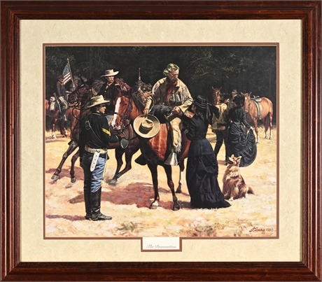 Don Stivers "The Premonition" Ltd Ed Lithograph 82/1100 — Custer, 7th Cavalry