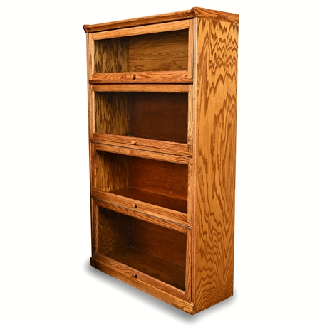 Title: Rushmore Furniture Dark Oak Lawyer’s Bookcase – 4-Door