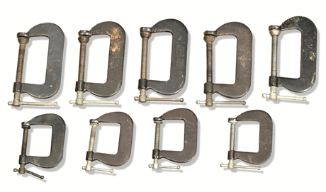 (9) Cincinnati Tool Co Super JR C Clamps