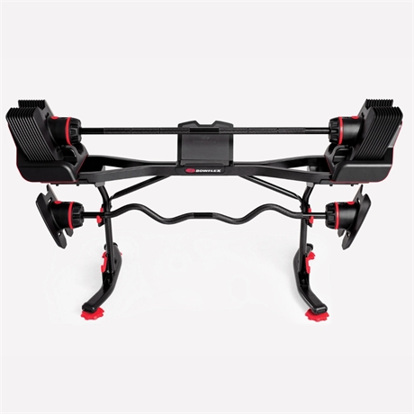 Bowflex SelectTech 2080 Barbell w/ Stand & Media Rack Set
