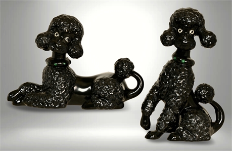 1950's Kitsch Poodle Sculptures